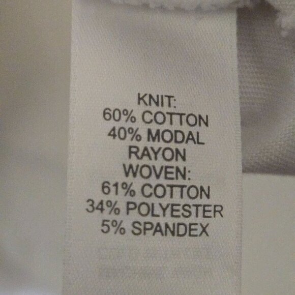 Christian Siriano For J.Jill Mixed-Media Tee Lagonlook White Tunic Size Lp - Picture 11 of 11